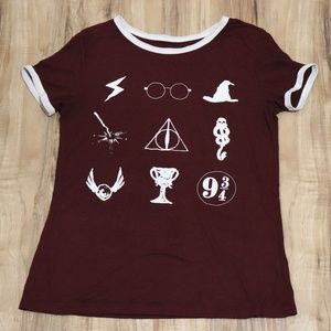 Harry Potter maroon graphic tee